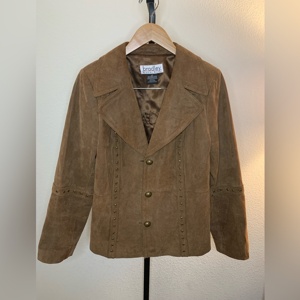 Bradley Bayou Brown with Gold Hardware Leather Jacket